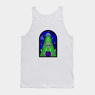 Stained Glass Alien Tank Top